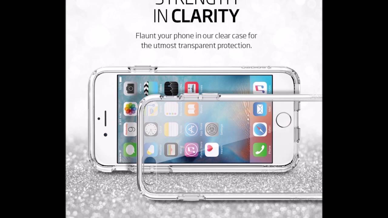iPhone 6s Case, Spigen AIR CUSHION, Crystal Clear, Clear back panel