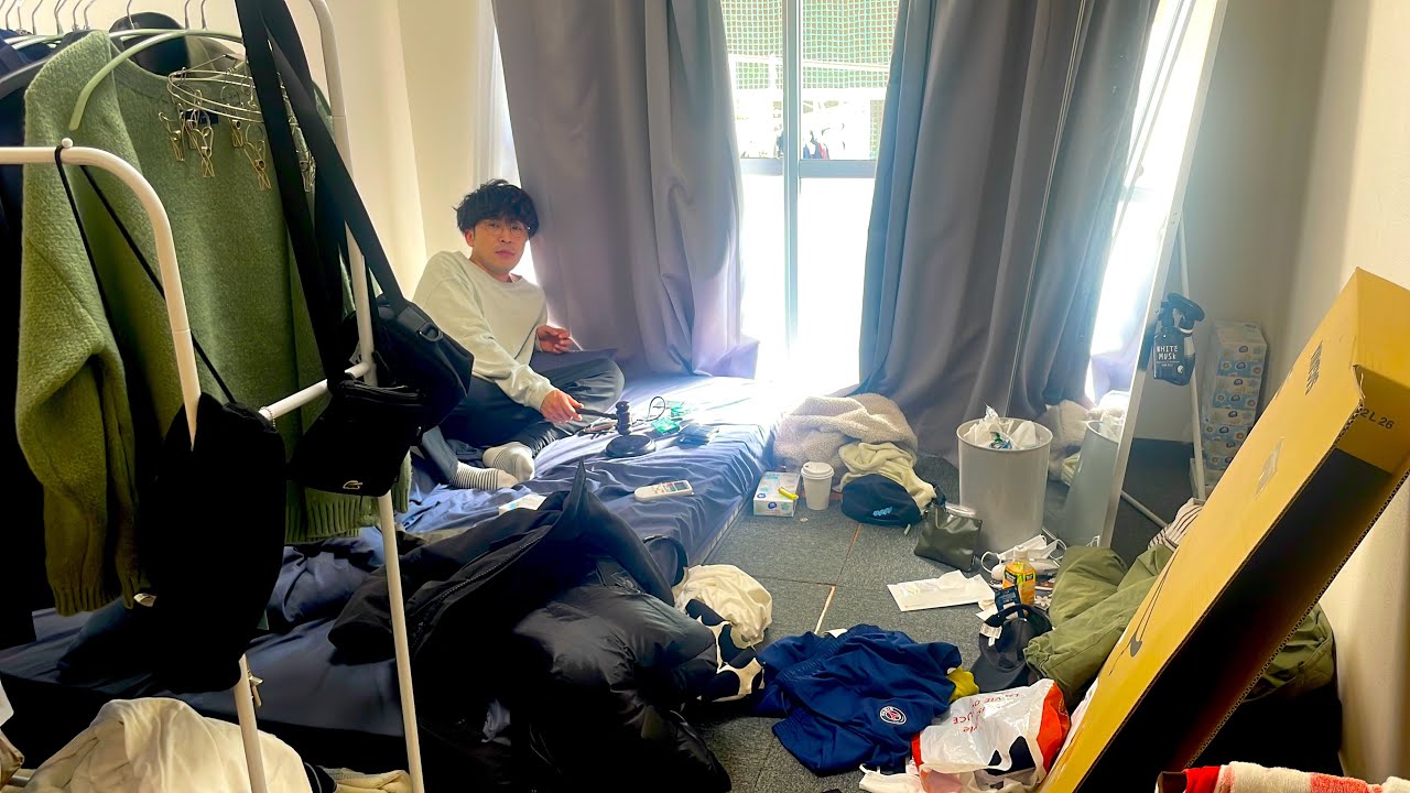 すぐに部屋が汚くなる友達の部屋にいってきた【9番街レトロなかむら】【かつやま】