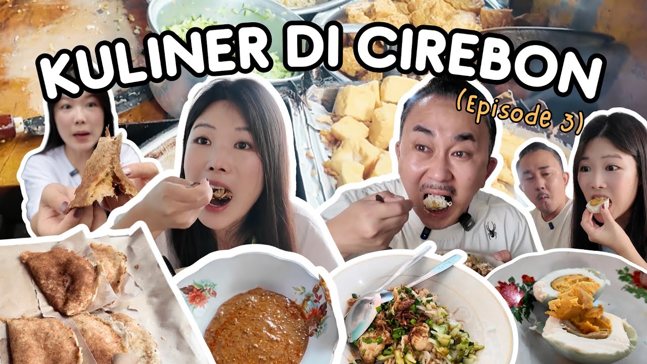 CIREBON FOOD TOUR! PERTAMA KALI COBAIN NASI LENGKO DAN KUE TAPEL #orangkorea #makananindonesia
