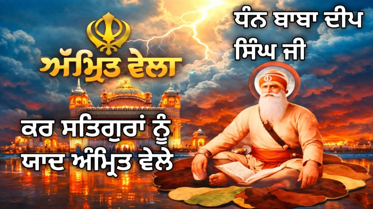 ਕਰ ਸਤਿਗੁਰਾਂ ਨੂੰ ਯਾਦ ਅੰਮ੍ਰਿਤ ਵੇਲੇ || Kar SatGuran Nu Yad Amritwele Sabad @WaheguruMeharKare95260