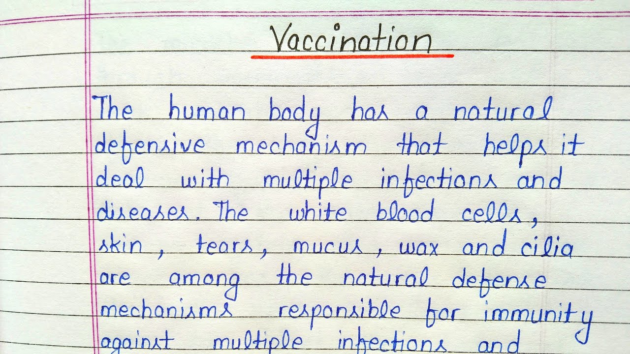 Write an essay on vaccination in english || Essay writing on vaccination in english