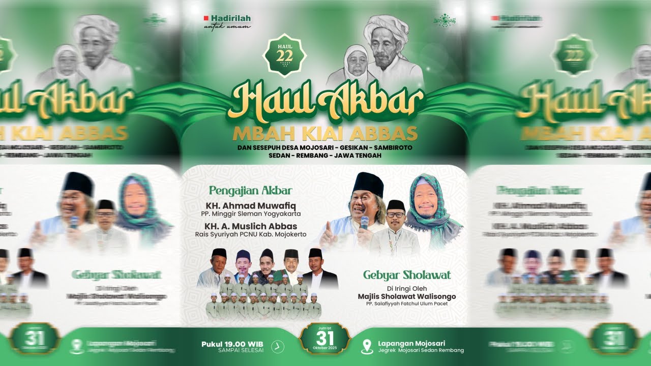 🔴[LIVE] HAUL AKBAR MBAH KIAI ABBAS KE-22 BERSAMA GUS MUWAFIQ | FATCHUL ULUM PACET