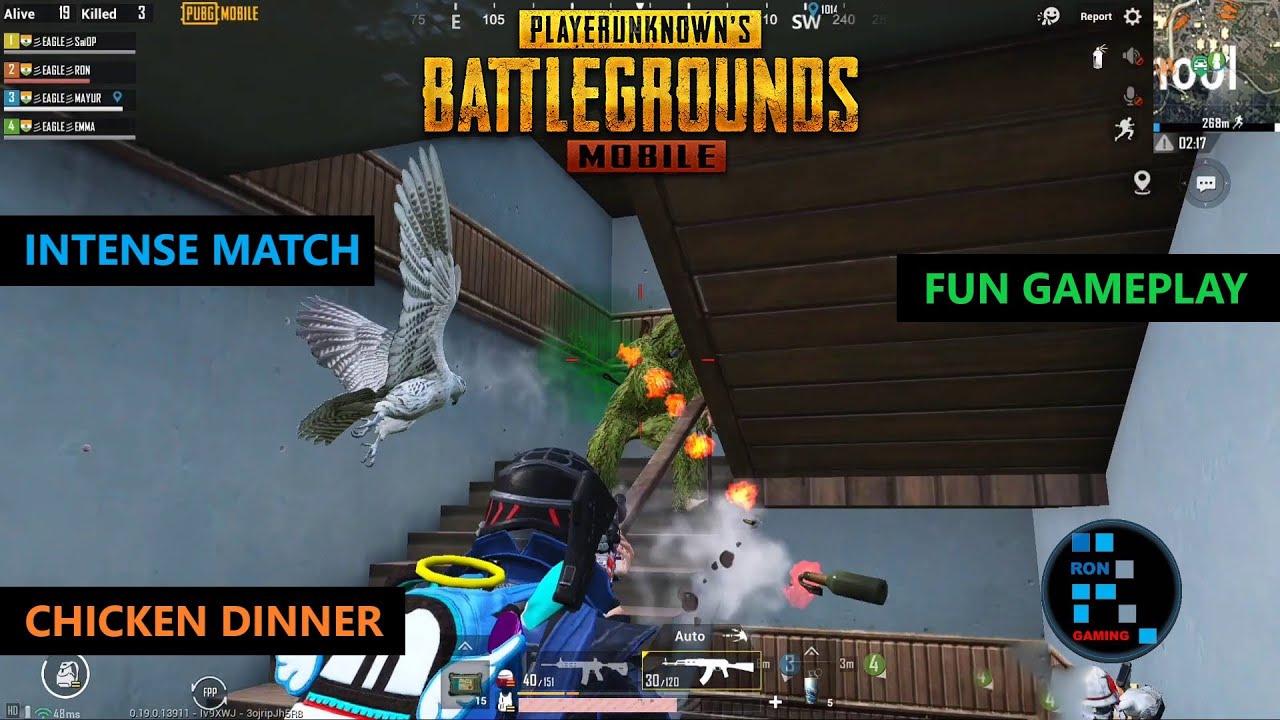 PUBG MOBILE | FUN GAMEPLAY INTENSE MATCH CHICKEN DINNER