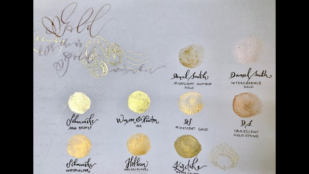 Gold Watercolor Comparison