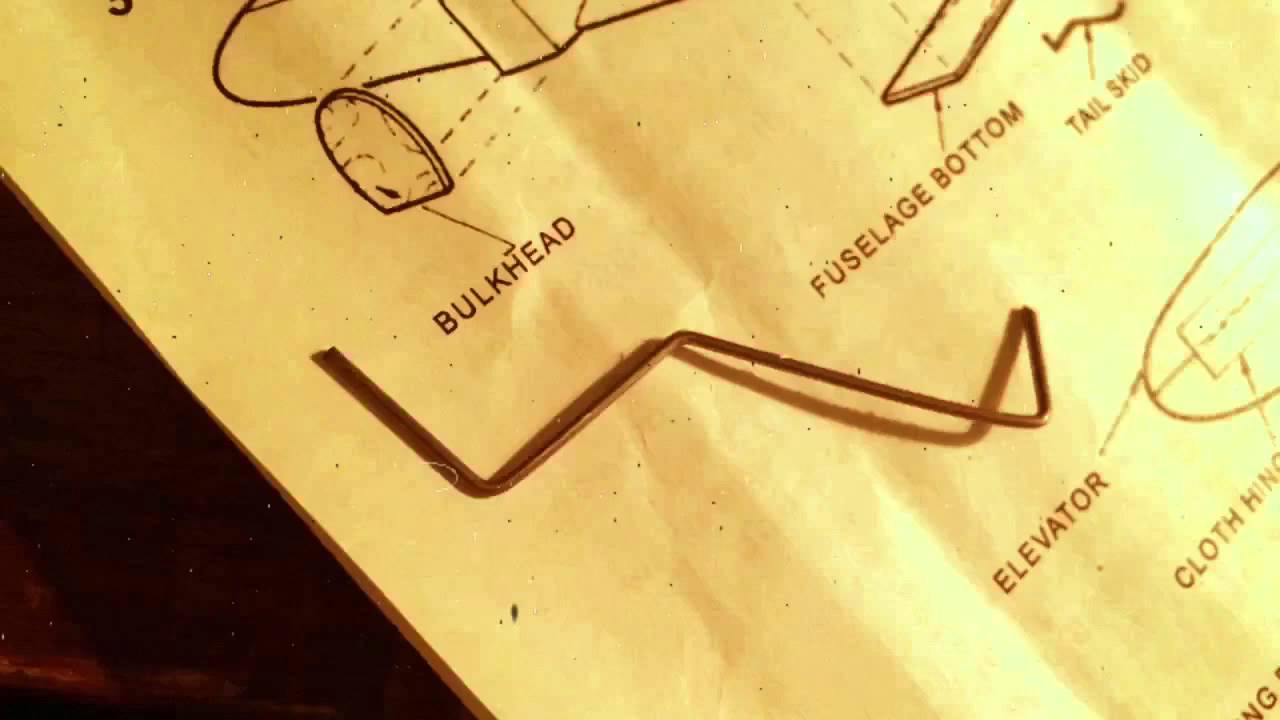 Old fashion control-line plane build video!