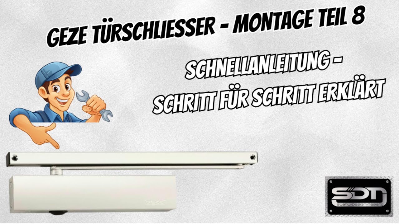 Schritt 8: Geze TS 5000/3000 - Montage d. Schließkörper auf der Montageplatte