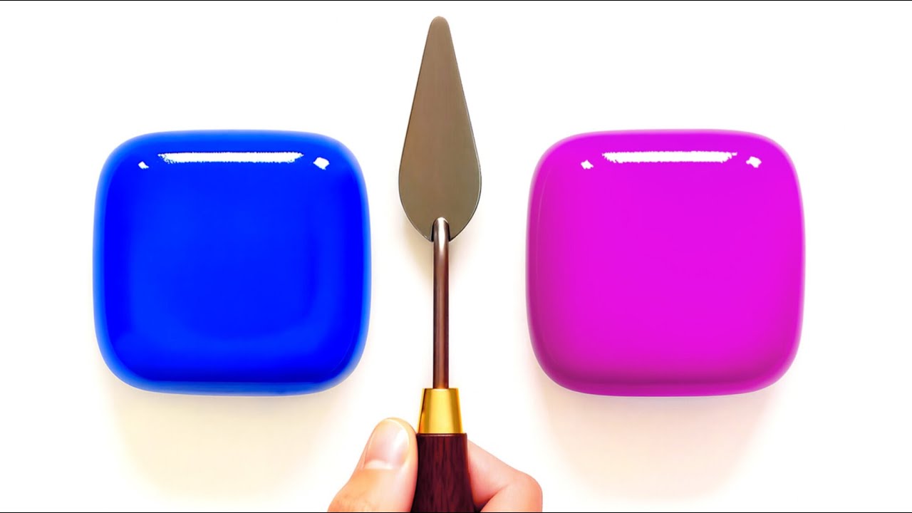 GuessThe Final Color🎨Mixing Color With Clay,Powder,Acrylic,glitter|Satisfying video|Colormixing|Art