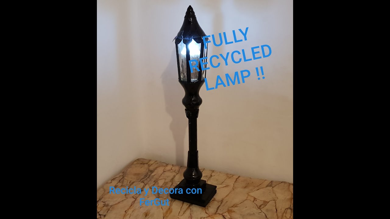 FAROL TODO CON RECICLADOS ! / LANTERN MADE WITH RECYCLED MATERIALS /LANTERNA FEITA COM LIXO!
