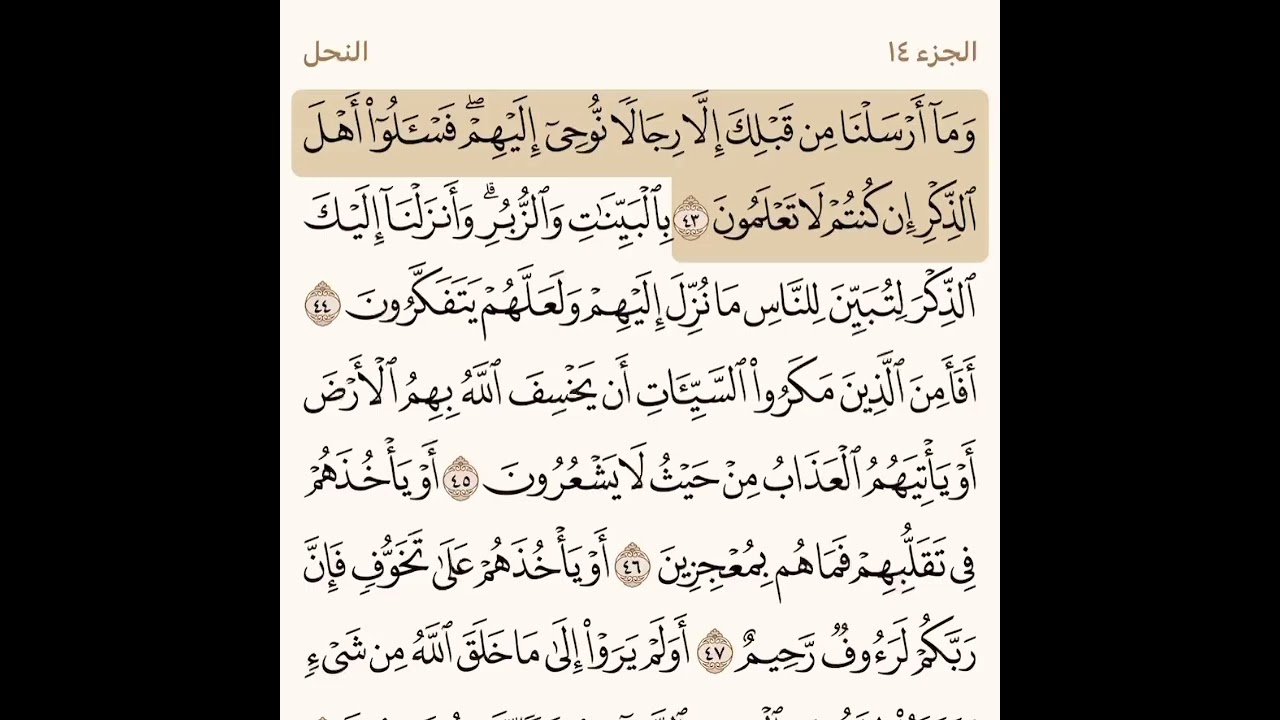 سورة النحل مكتوبة / محمد ايوب
