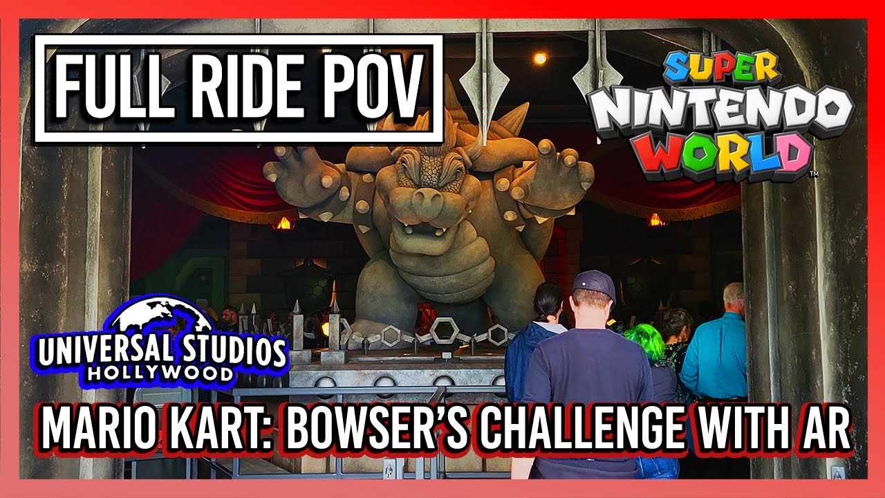 Full Ride POV of Mario Kart: Bowser's Challenge at Universal Hollywood - Super Nintendo World