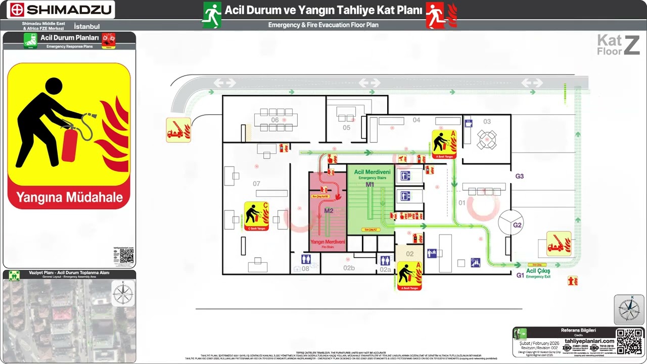 Ani TP373 ISO 23601 Acil Durum ve Yangın Tahliye Planı + ADEP Tahliye Senaryoları