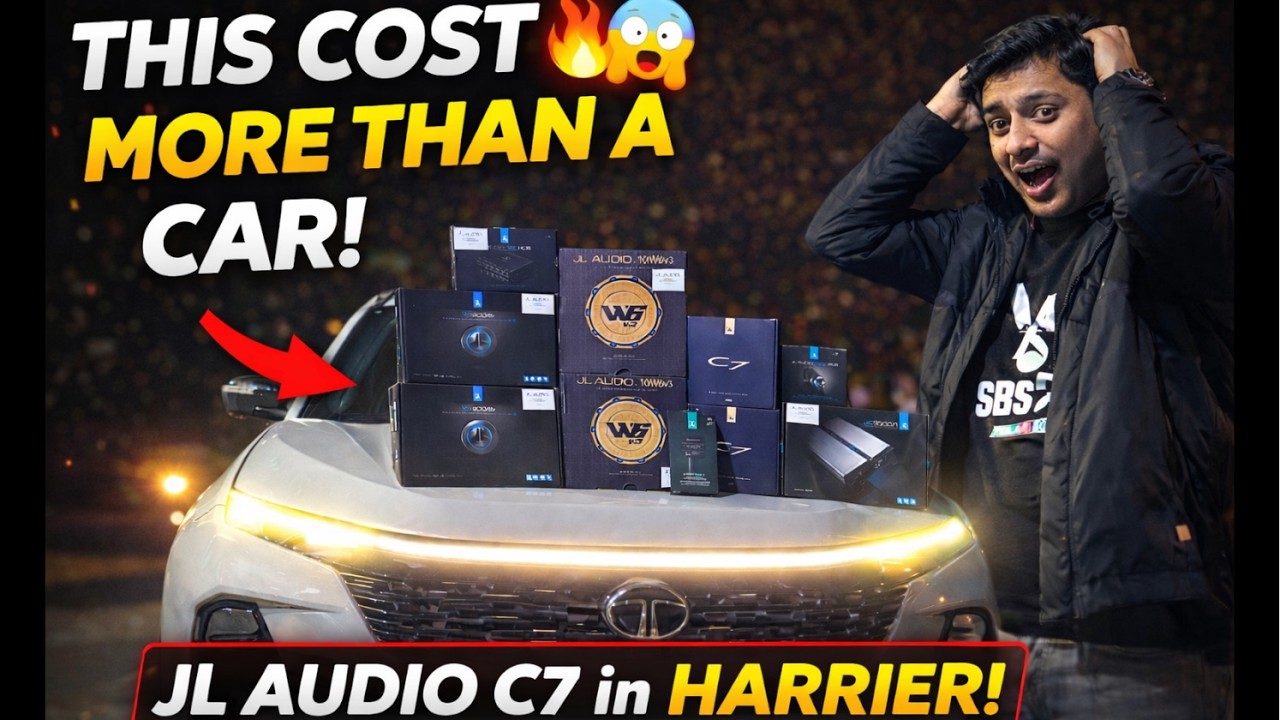 TATA HARRIER loaded with JL AUDIO C7 TWIN 3 WAY ACTIVE Setup 🤯🔥 Only 1 in INDIA 🇮🇳 | CAR MAN INDIA