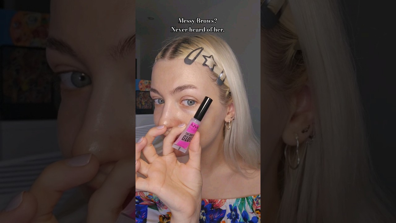 THE Brow Glue from NYX 🎀 truly budge proof! #nyxcosmetics #browtutorial