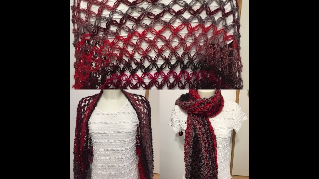 Tuto étole point salomon au crochet 😀
