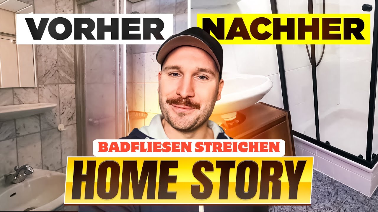 Home Story: Badfliesen streichen (auch f&uuml;r Bodenfliesen streichen) - Fliesen streichen im Badezimmer