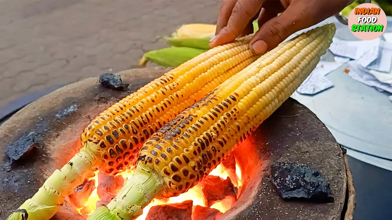 ULTIMATE Masala Bhutta Making! 🌽 Indian Street Food