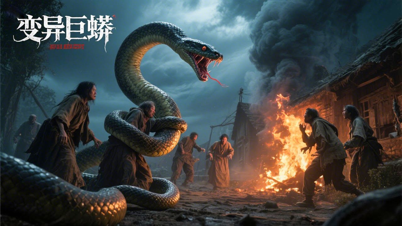 變異巨蛇突襲村莊，村民慘遭巨蛇襲擊！【变异巨蟒 Mutant Python】丨驚悚 冒險 災難 #奇妙影视馆