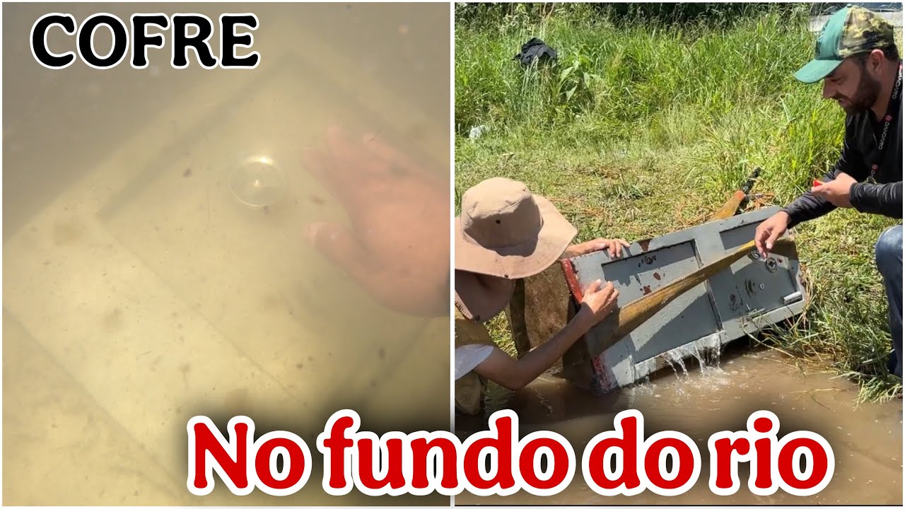 CAÇADORES DE TESOUROS ENCONTRAM UM COFRE CHEIO DE COISAS MISTERIOSAS NO FUNDO DO RIO