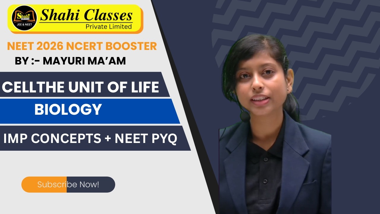 🎯NEET 2026-27 🩺Cell the unit of life |   #biology #neet #biology  By: Mayuri Ma'am.