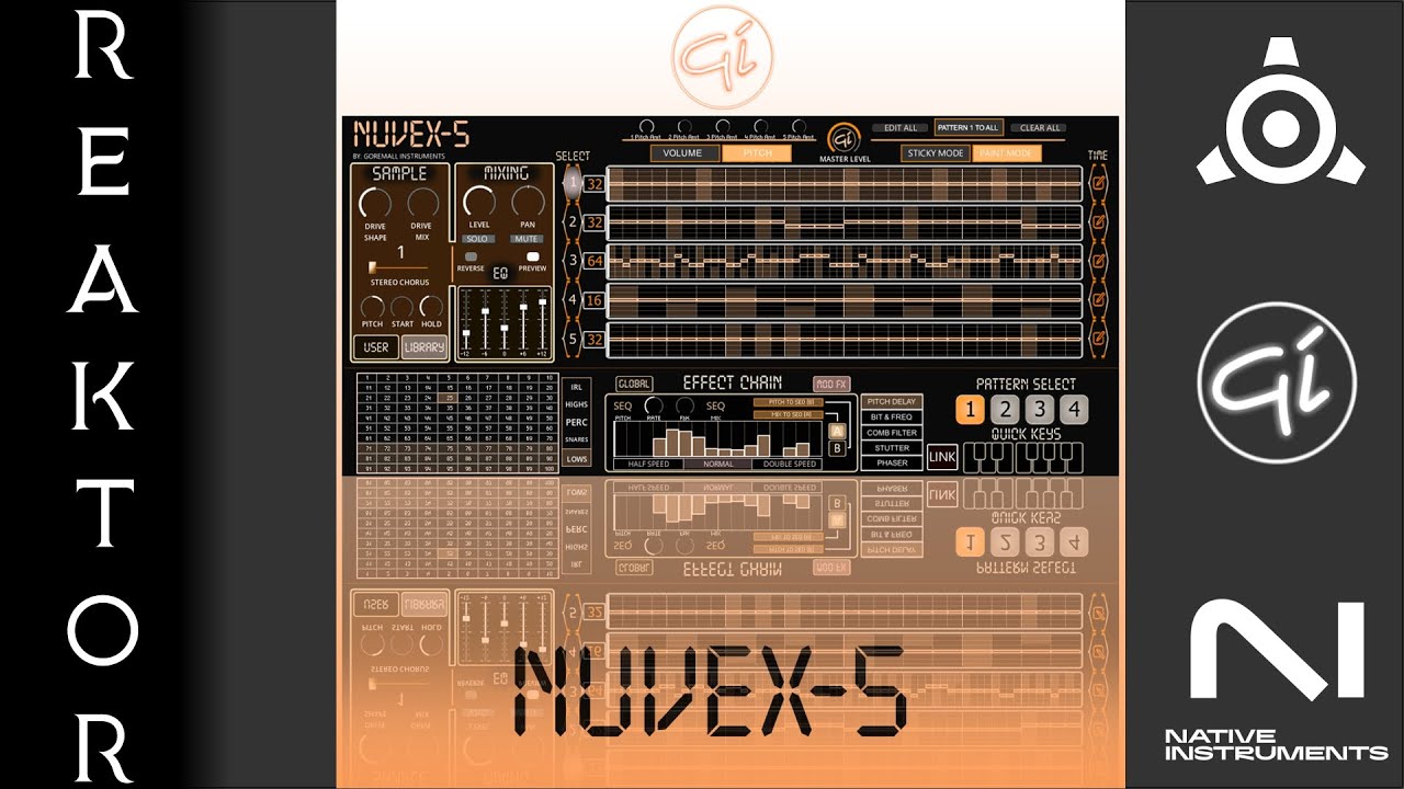 Native instruments Reaktor 6 - Nuvex-5 Tutorial (DL in description)