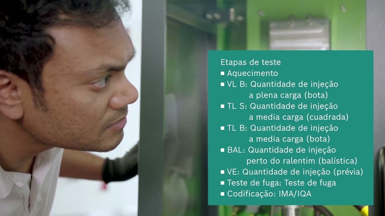 Funcionamento da bancada de teste de injetores Bosch DCI 200 | Bosch Automóvil