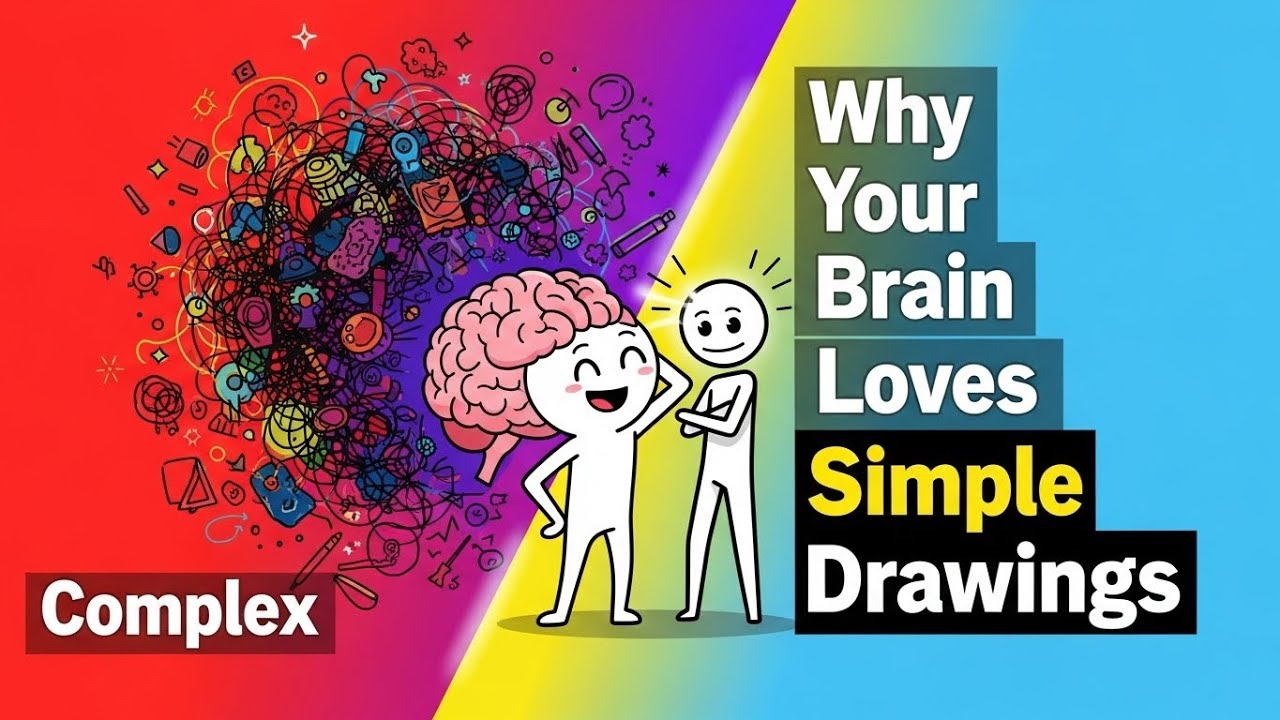 Why Your Brain Loves Simple Drawings (Psychology Explained)