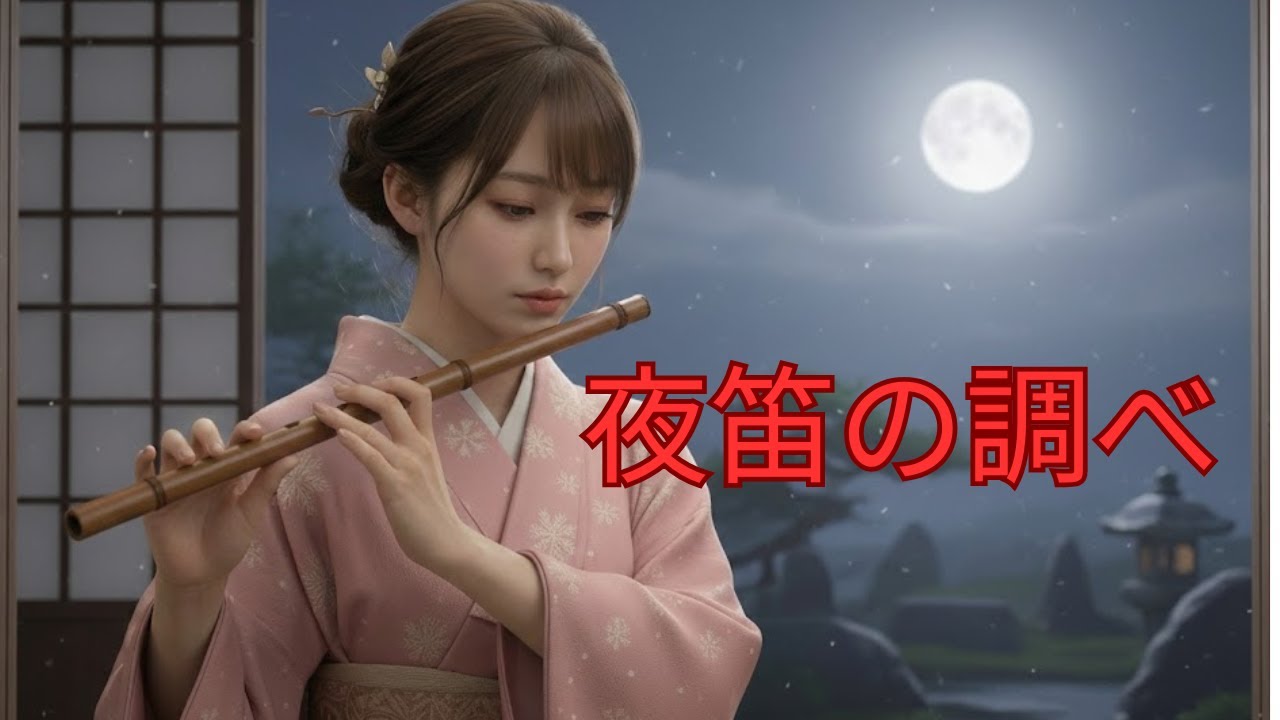 【AI演歌・歌謡曲】夜笛の調べ ― 静かな夜に響く、追憶の旋律
