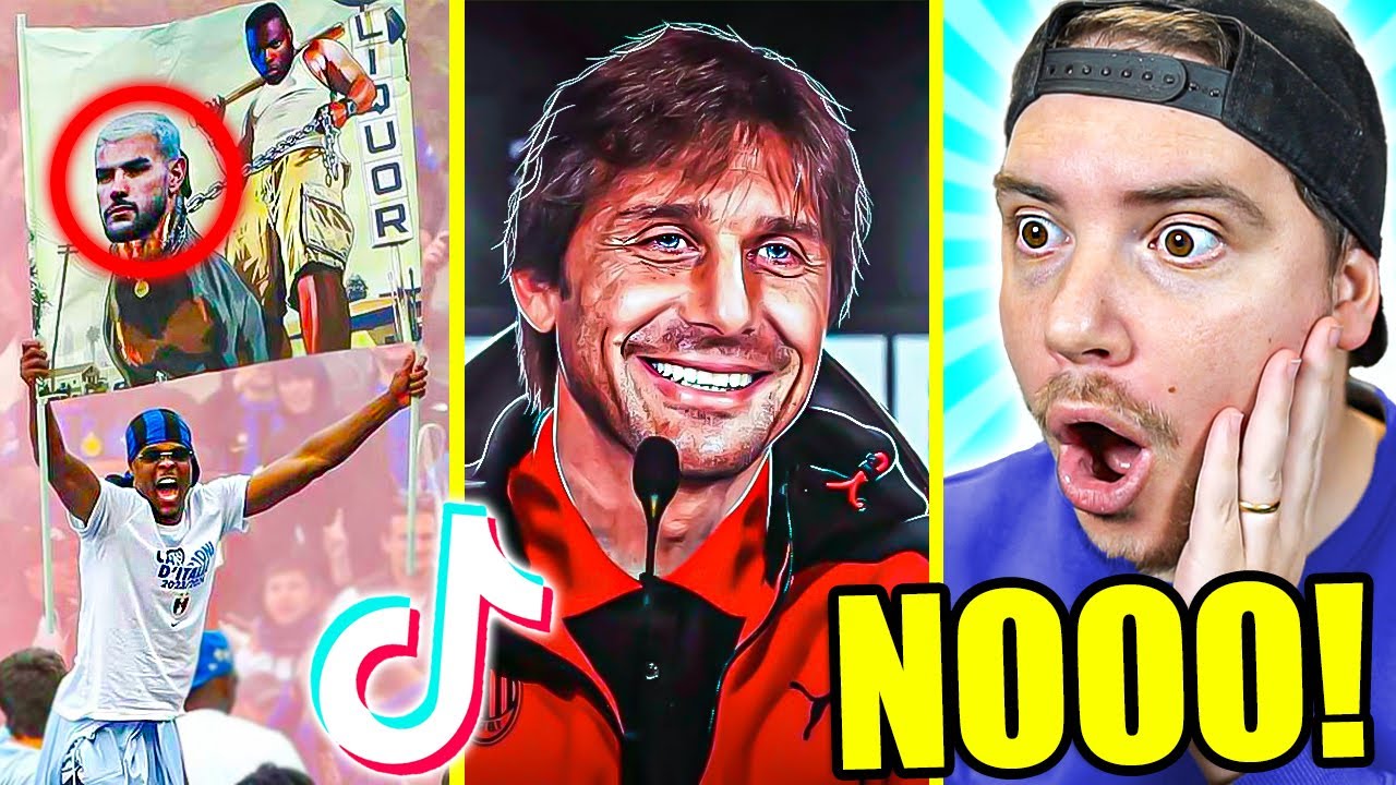 FESTA INTER senza RISPETTO!! CONTE al MILAN?? - REAZIONE ai TIKTOK sul CALCIO!! #38