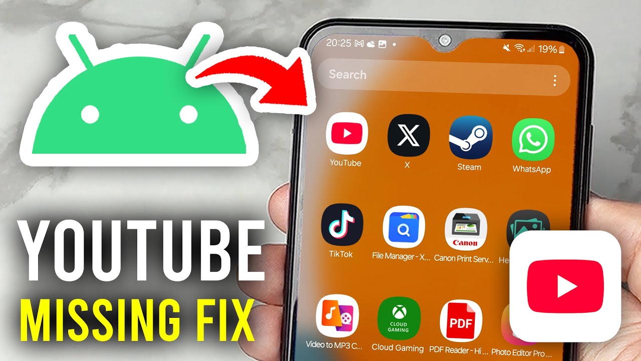 How To Fix YouTube App Missing On Android - Full Guide