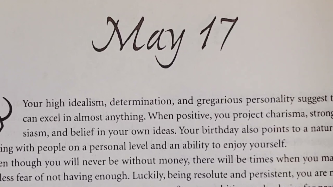 Are you born on May 17th? Find out who your soul mates are and more! Astrology, Numerology Reading!