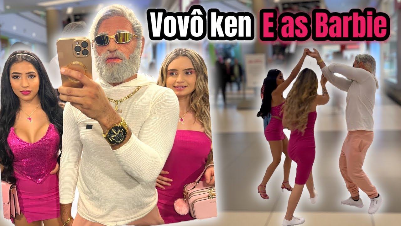 Vovô levou as bebê pra asistir a Barbie (o shopping tava inteiro rosa🤣)