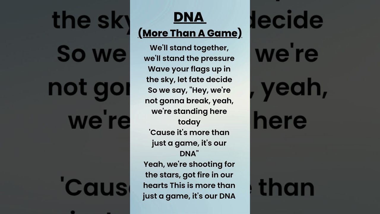 DNA (Official FIFA World Cup 2026 Anthem) &ndash; Andrea Bocelli, David Guetta & EJAE | Lyrics #Shorts
