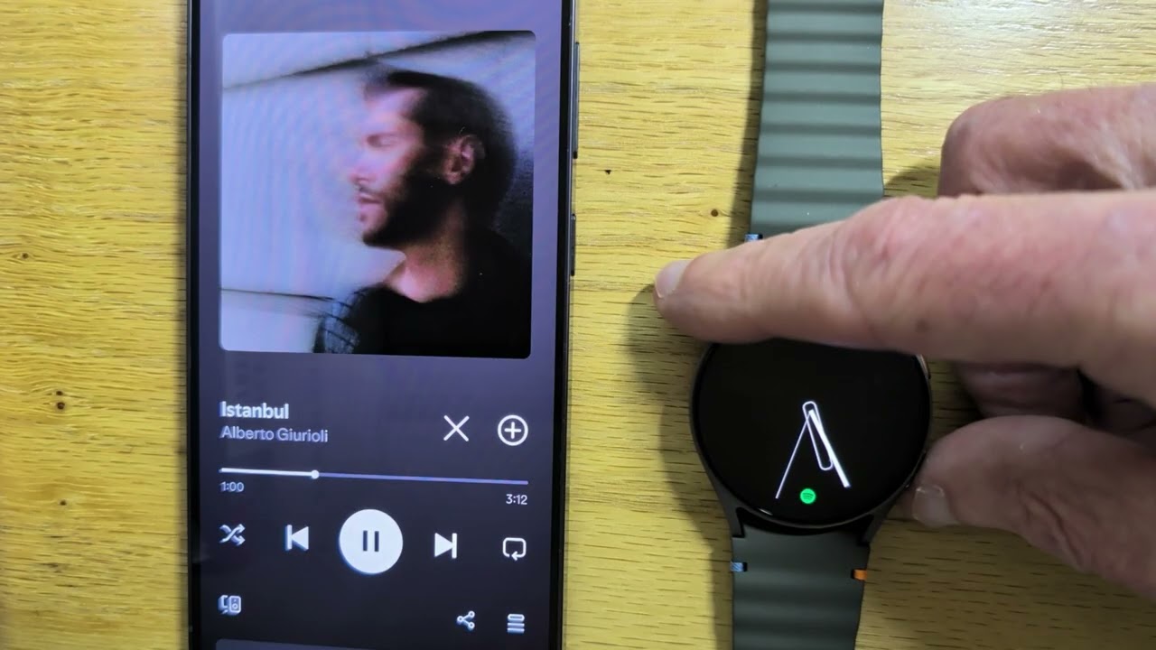 Wear Button Remapper / Wear Media Toggle - control media on your phone from Galaxy Watch (video 2)