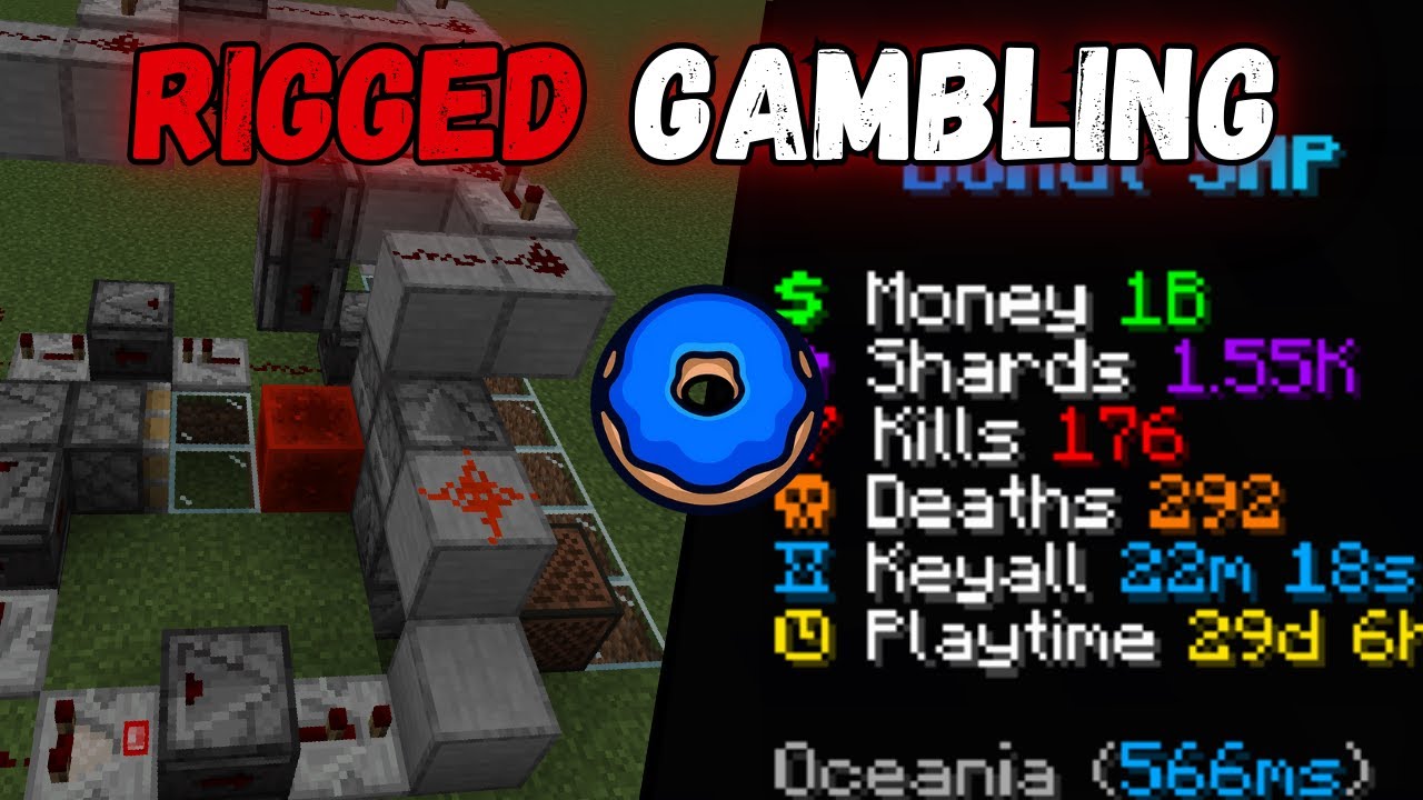 How to make a RIGGED Gambling Station on Donut SMP!