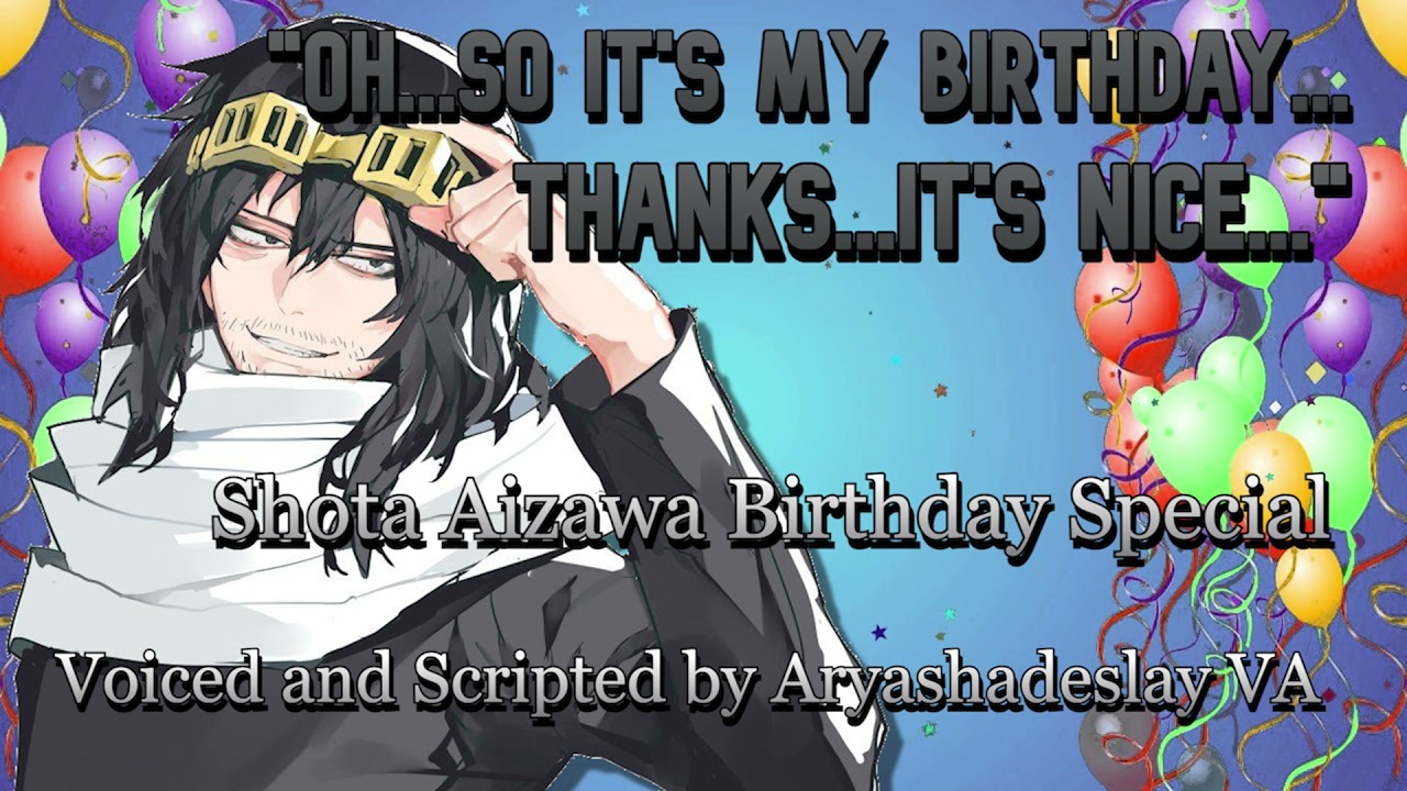Giving Mr. Aizawa a Gift!!: Shota Aizawa Birthday ASMR Roleplay [M4A] [My Hero Academia]
