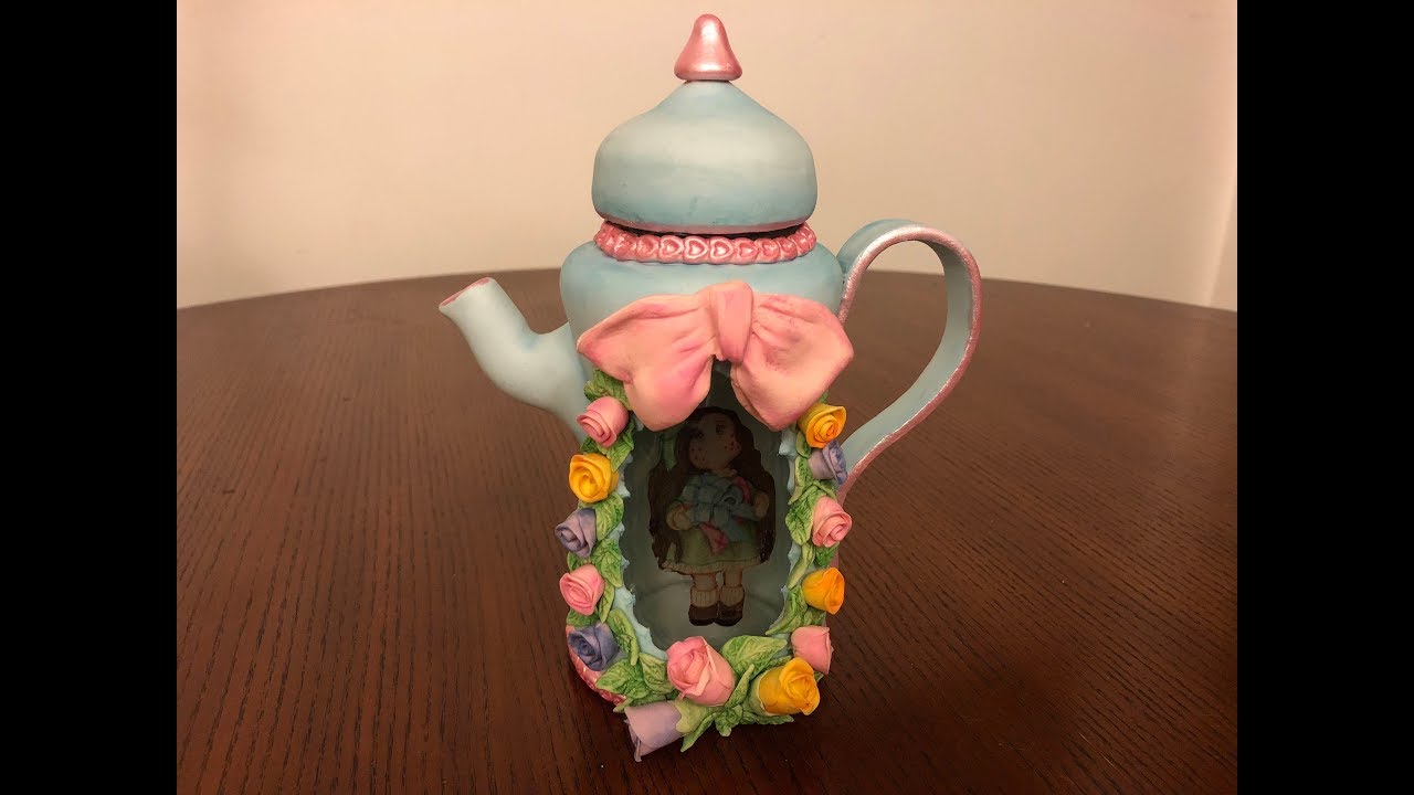Como hacer una tetera fácil en porcelana fría 2/How to make a teapot in cold porcelain