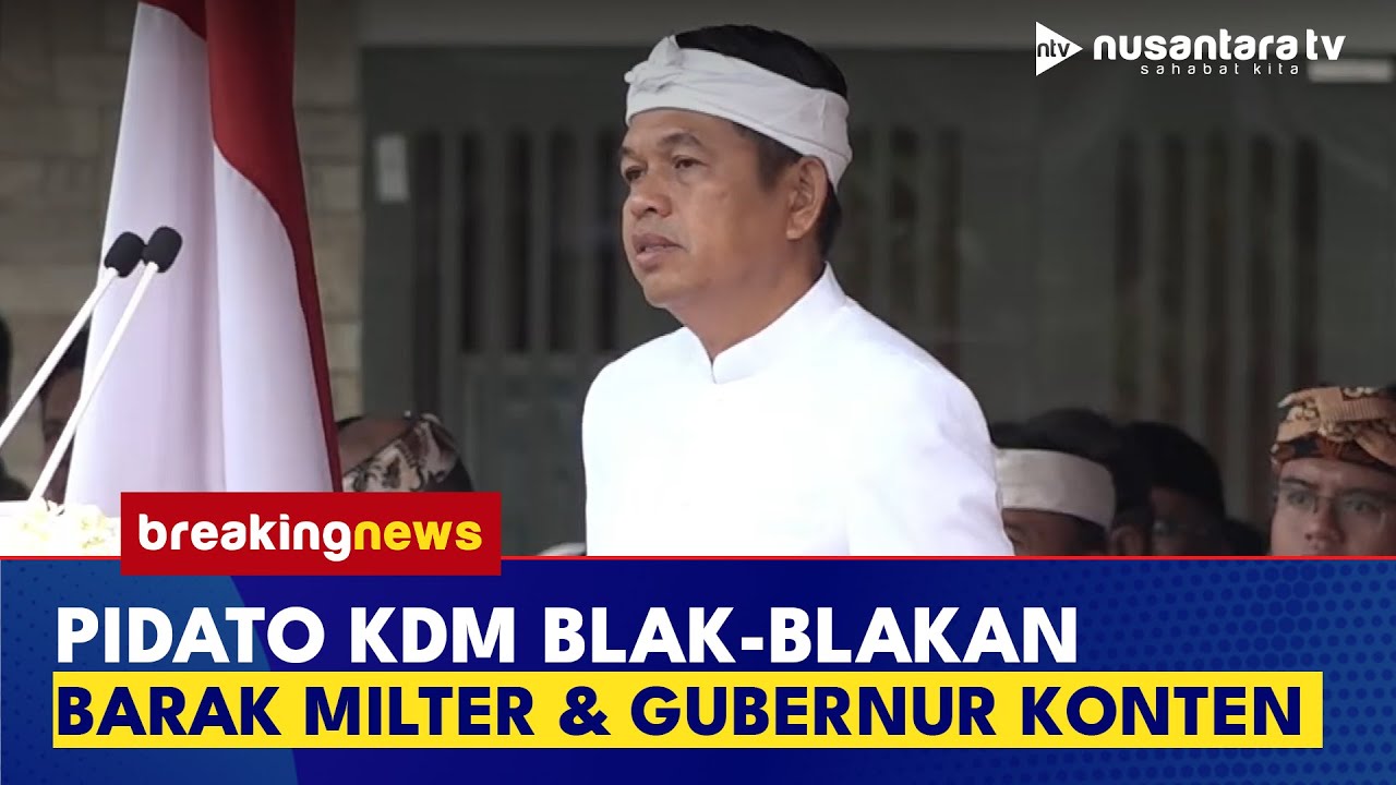 [LIVE] Dedi Mulyadi Bahas Gubernur Konten & Barak Militer di Upacara Hari Kebangkitan Nasional