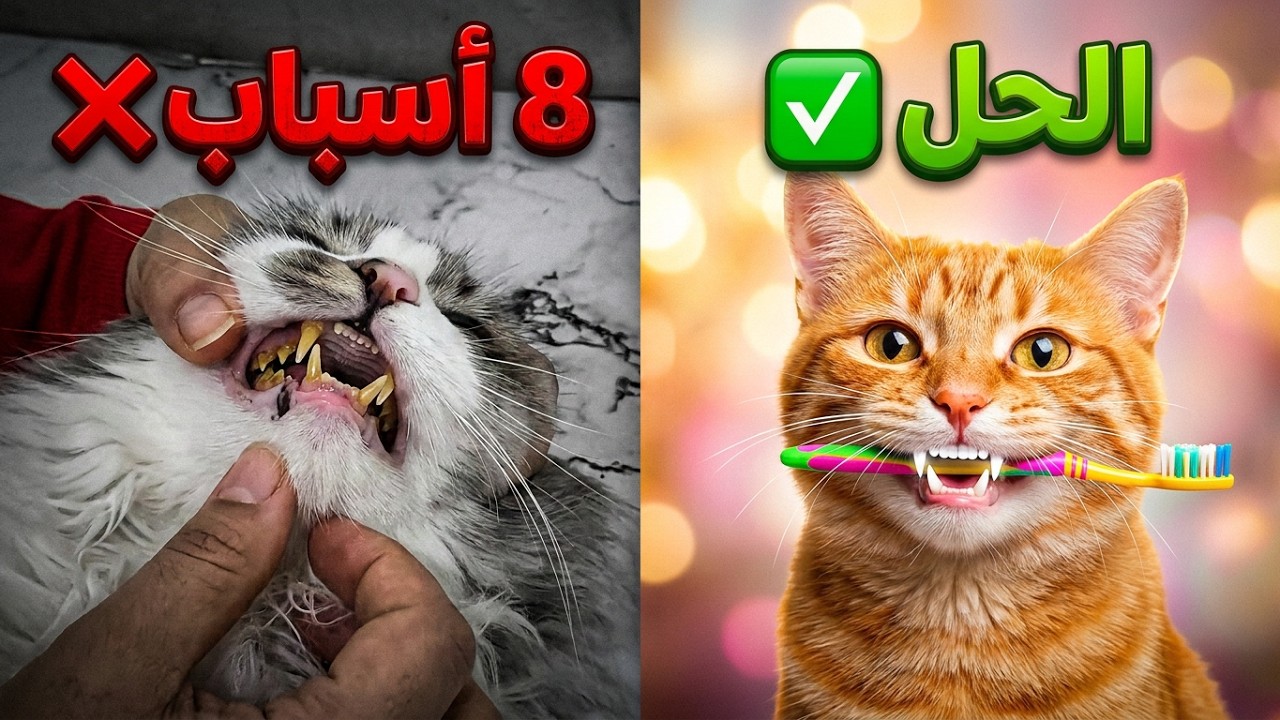8 اسباب لرائحة فم قطتك الكريهة.. والحل بسيط! ✅