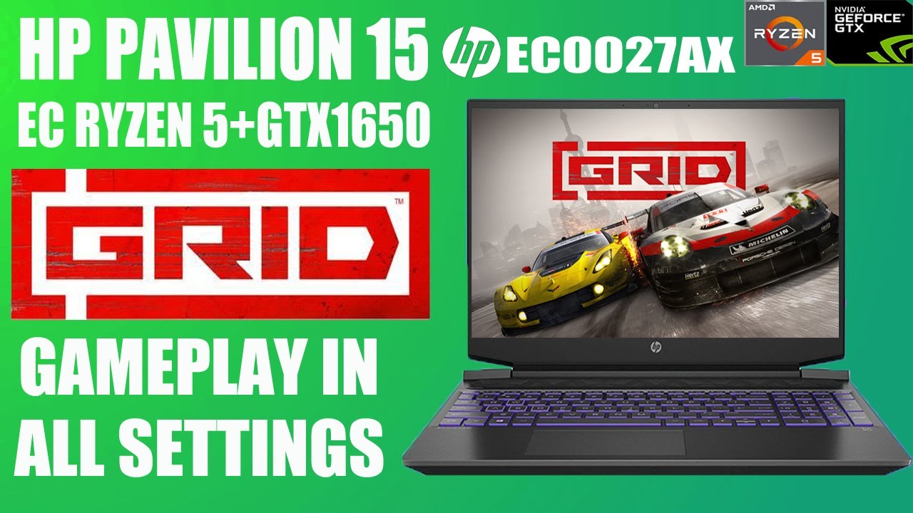 HP Pavilion 15 EC Ryzen 5 GRID Gameplay in All Settings