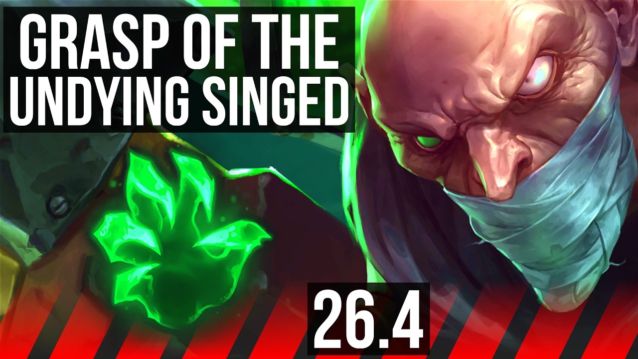 SINGED vs YORICK (TOP) | Grasp Of The Undying | NA Grandmaster | 26.4