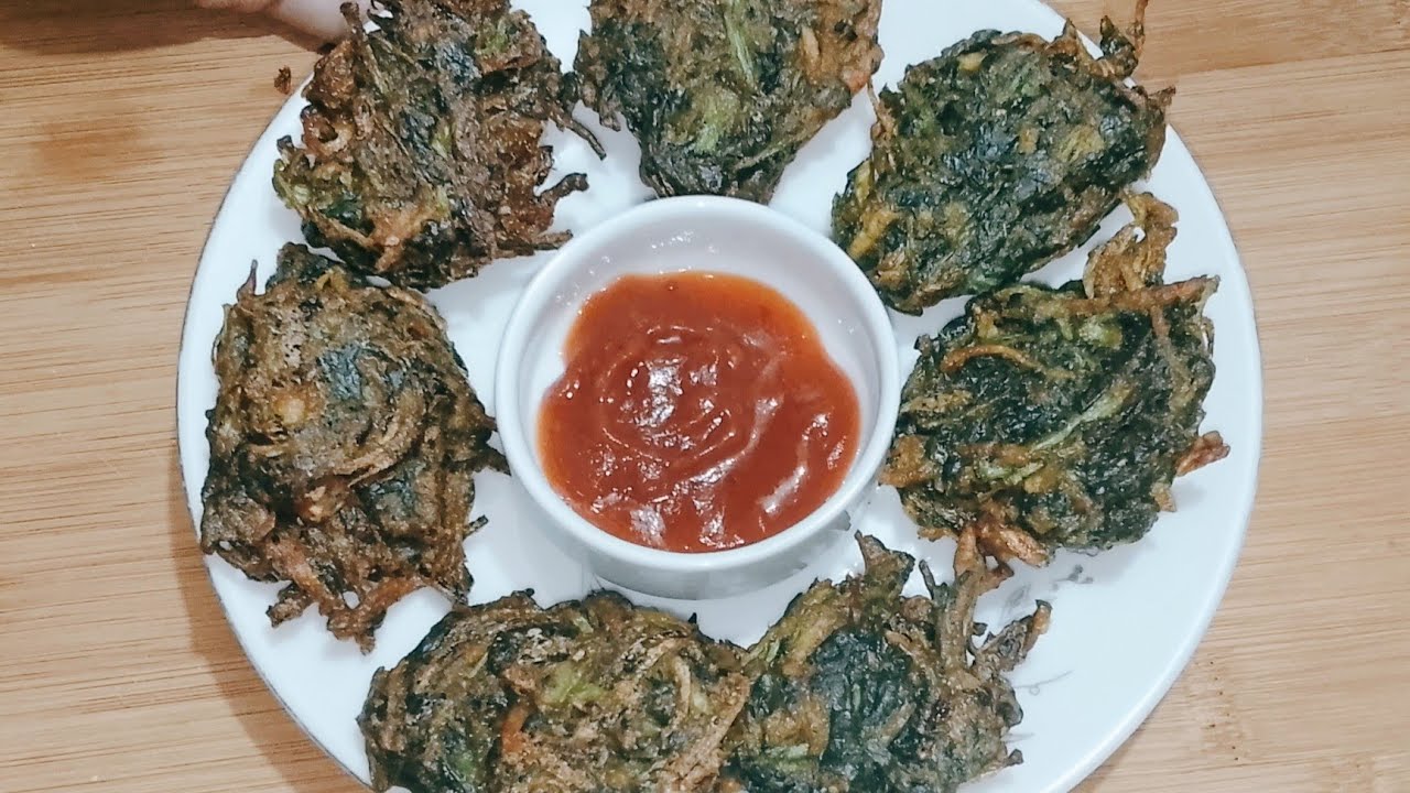 এভাবে পালং শাকের পাকোড়া করলে বাচ্চারাও মজা করে খাবে‼️Spinach Pakora Recipe||Crispy Spanish pakora 