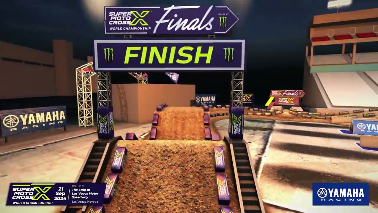Yamaha Animated Track Map - 2024 SMX World Championship Finals - Las Vegas