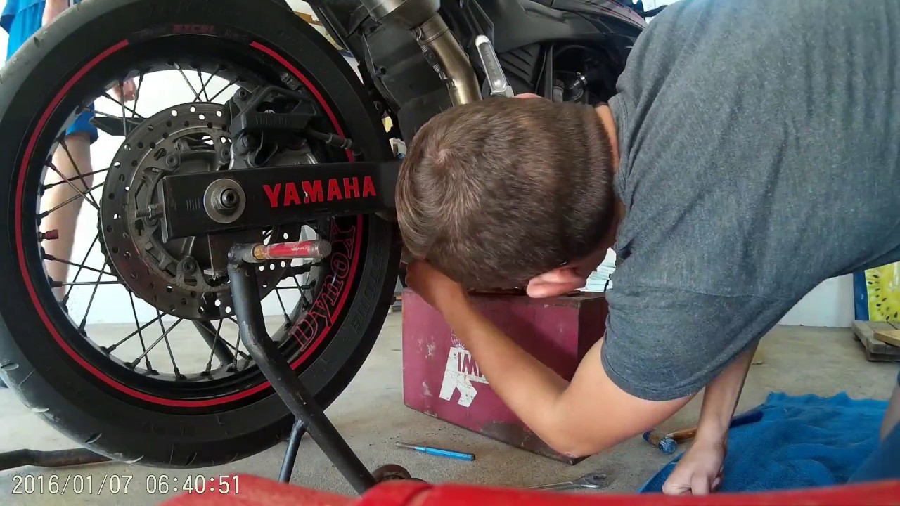 Make and install Lowering kit for Yamaha XT660X