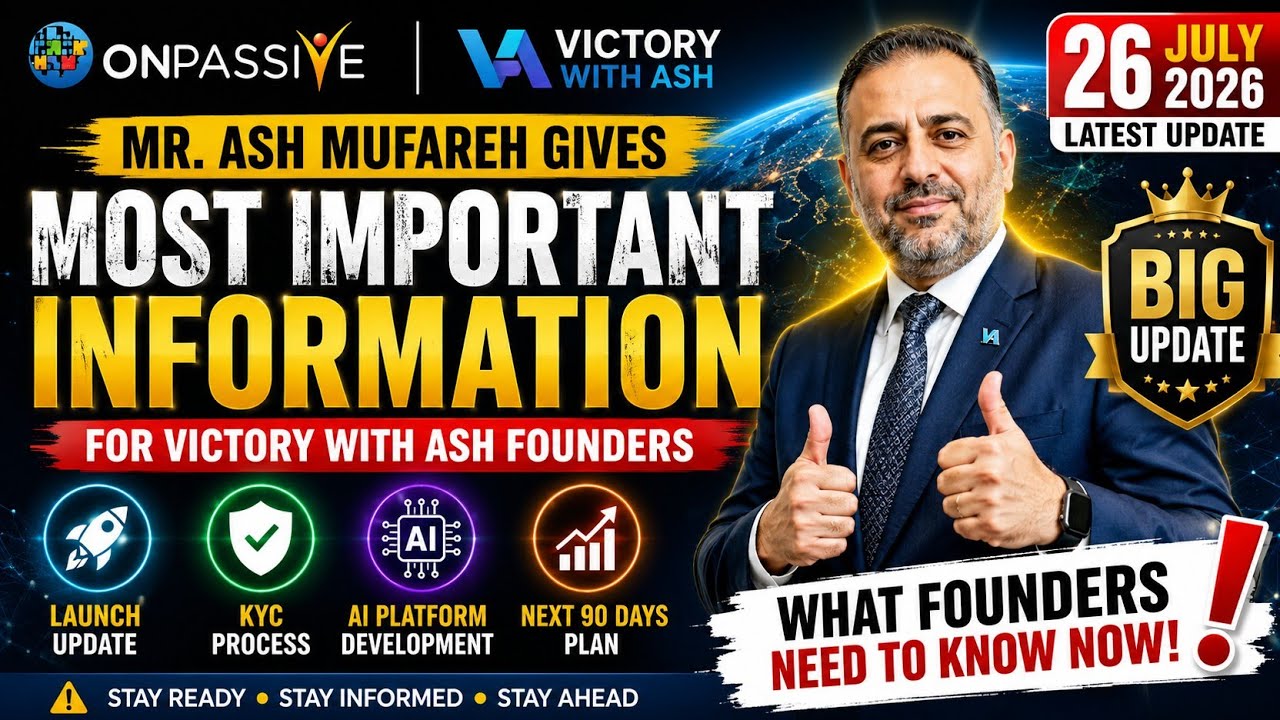 JULY 26, 2026 &mdash; BIG UPDATE FOR VICTORY WITH ASH FOUNDERS!