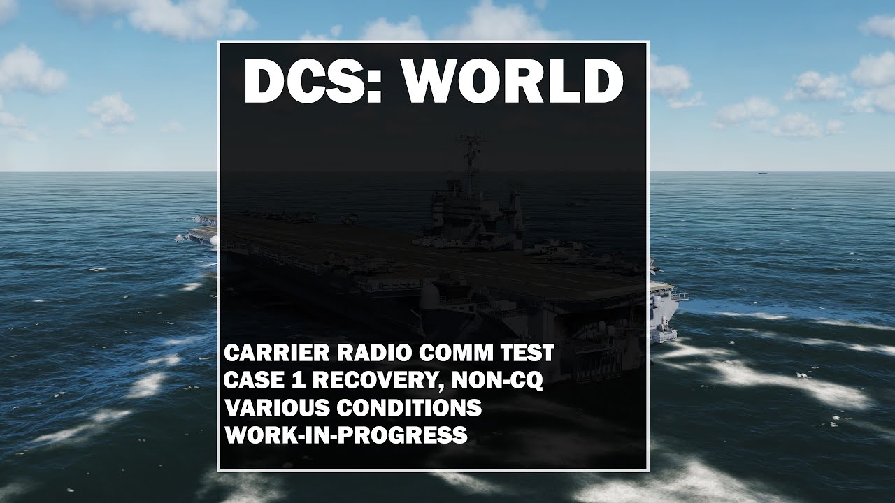 DCS World: Carrier Communications Test