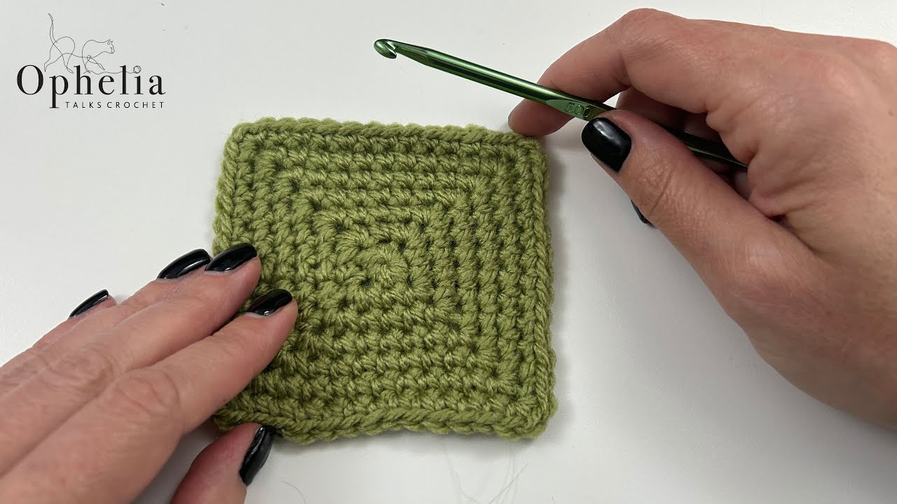 The Single Crochet Granny Square // Ophelia Talks Crochet Tutorial