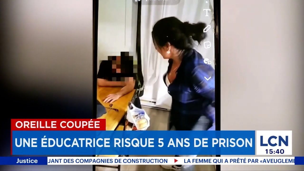 Elle a tranché l’oreille d’un homme: une éducatrice risque 5 ans de prison