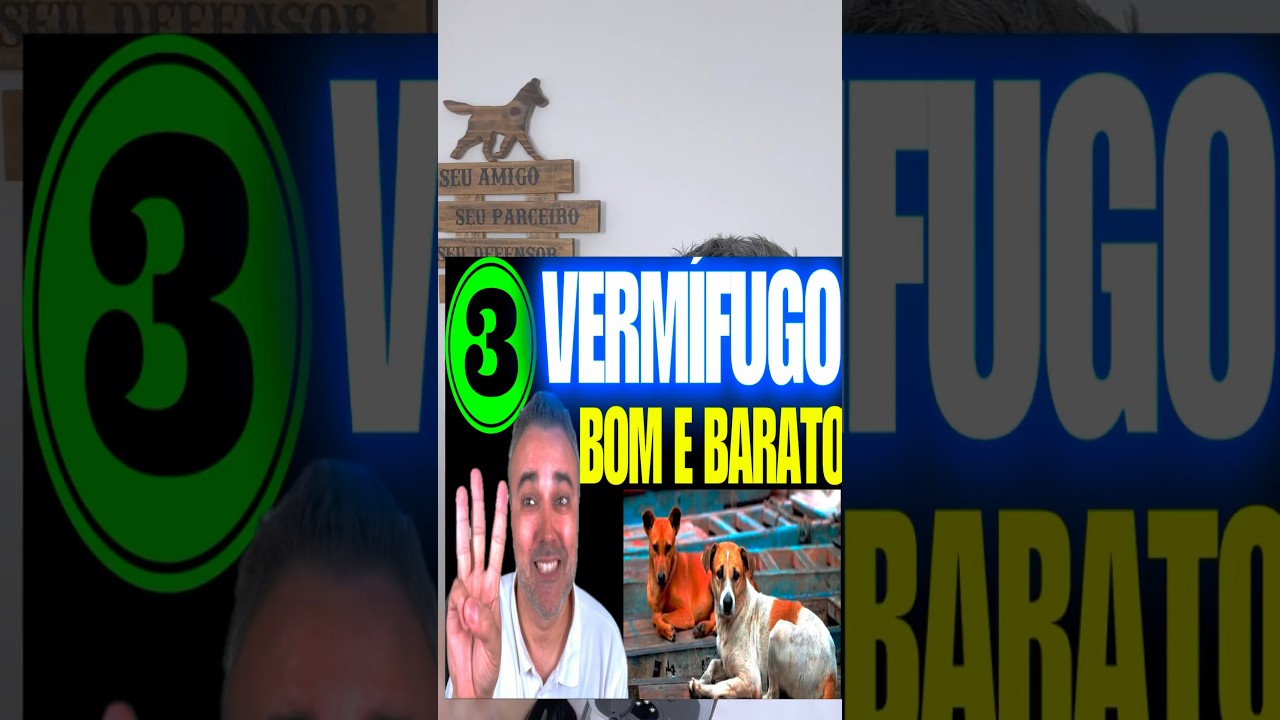 3 verm&iacute;fugos ✅BOM ✅BARATO