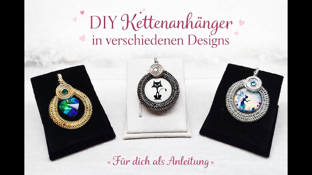 Dein Motiv Anhänger / DIY / Wire Wave Pendant / Schmuck / Valentinstag/Muttertag
