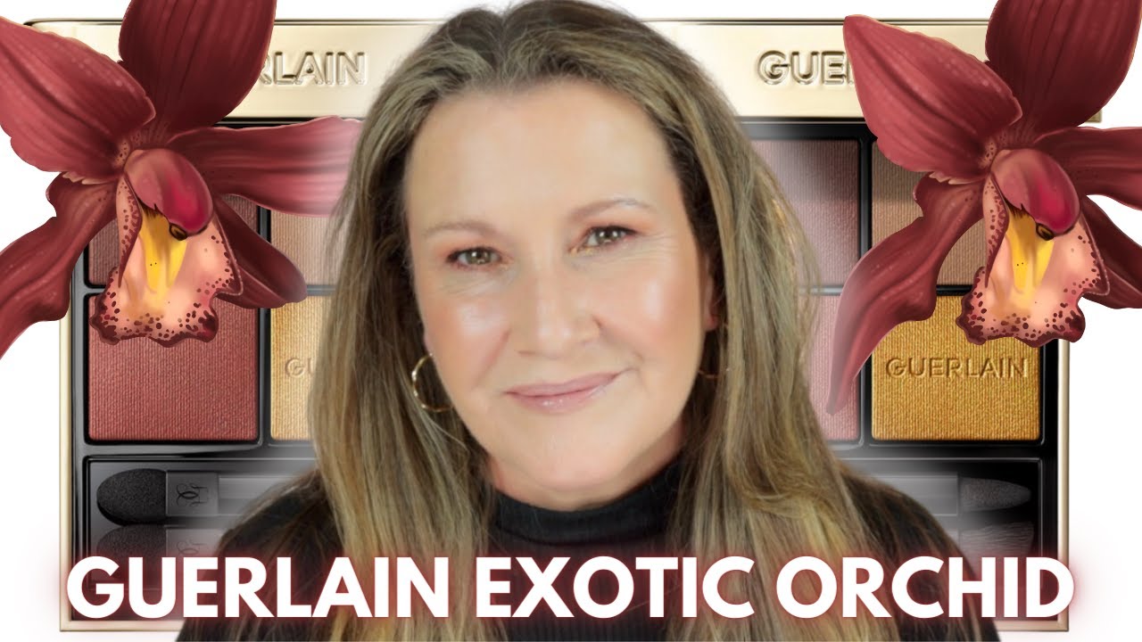 NEW GUERLAIN OMBRES G EYESHADOW QUAD | Exotic Orchid Review | Everyday Makeup | Over 50 Makeup